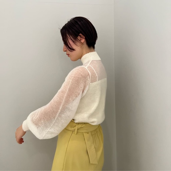 ❌SOLD❌ LAGUNAMOON Sheer Cable Knit Pullover Sweater - Picture 5 of 8